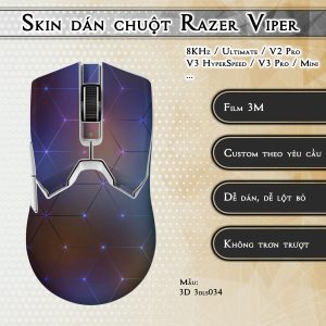 Skin dán chuột Razer Viper mẫu 3D 3dls034