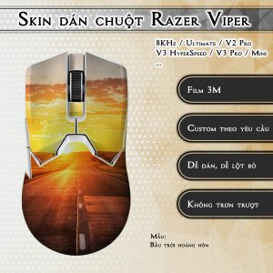 Skin dán chuột Razer Viper mẫu Bầu trời hoàng hôn