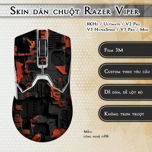 Skin dán chuột Razer Viper mẫu công nghệ it06