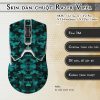 Skin dán chuột Razer Viper mẫu da dắn xanh cyan Skin dán chuột Razer Viper mẫu da dắn xanh cyan