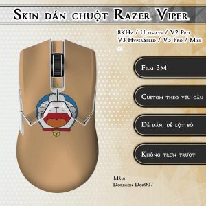 Skin dán chuột Razer Viper mẫu Doremon Dor007