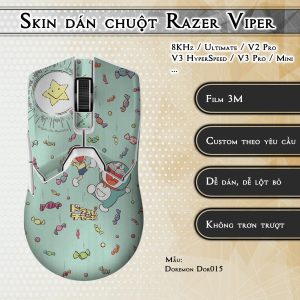 Skin dán chuột Razer Viper mẫu Doremon Dor015