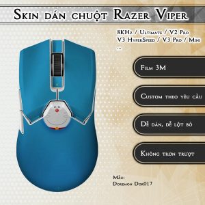 Skin dán chuột Razer Viper mẫu Doremon Dor017