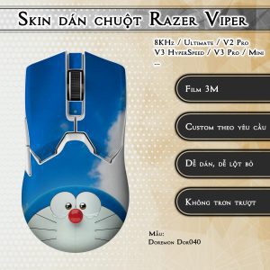 Skin dán chuột Razer Viper mẫu Doremon Dor040