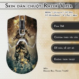 Skin dán chuột Razer Viper mẫu Dragon Ball Trunks 7vnr62