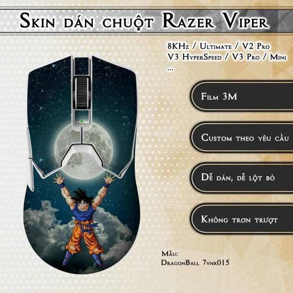 Skin dán chuột Razer Viper mẫu DragonBall 7vnr015