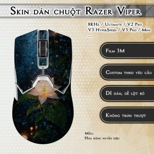 Skin dán chuột Razer Viper mẫu Hoa đăng huyền diệu