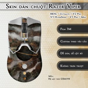 Skin dán chuột Razer Viper mẫu Hệ mặt trời GSM194