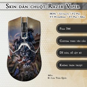 Skin dán chuột Razer Viper mẫu Kỳ Lân Trấn Quốc