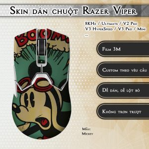 Skin dán chuột Razer Viper mẫu Mickey