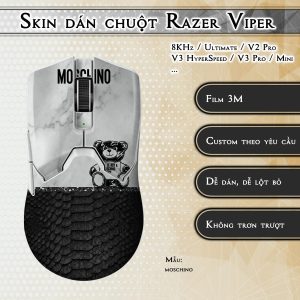 Skin dán chuột Razer Viper mẫu moschino