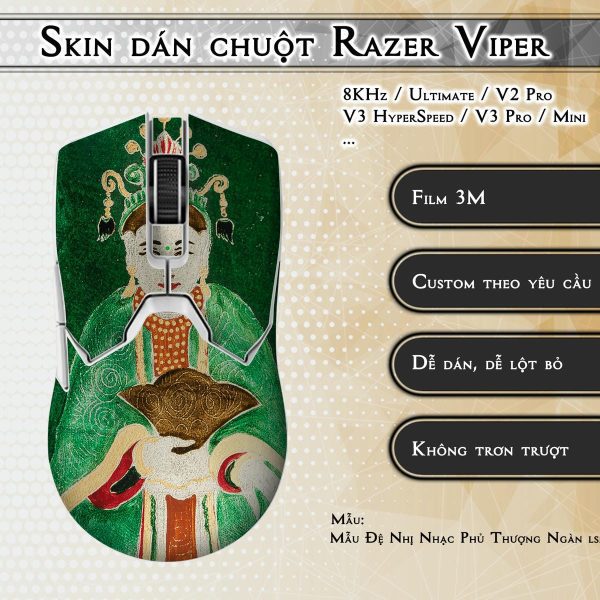 Skin dán chuột Razer Viper mẫu Mẫu Đệ Nhị Nhạc Phủ Thượng Ngàn lsm030