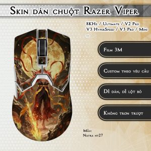 Skin dán chuột Razer Viper mẫu Natra nt27