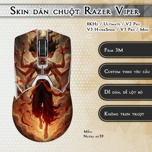 Skin dán chuột Razer Viper mẫu Natra nt39
