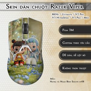 Skin dán chuột Razer Viper mẫu Natra và Ngao Bính Socute nt08