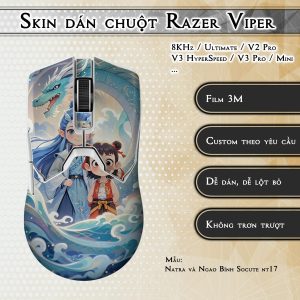 Skin dán chuột Razer Viper mẫu Natra và Ngao Bính Socute nt17