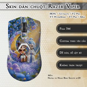 Skin dán chuột Razer Viper mẫu Natra và Ngao Bính Socute nt20