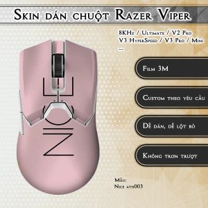 Skin dán chuột Razer Viper mẫu Nice ath003