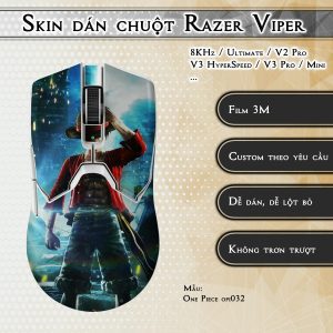 Skin dán chuột Razer Viper mẫu One Piece opi032