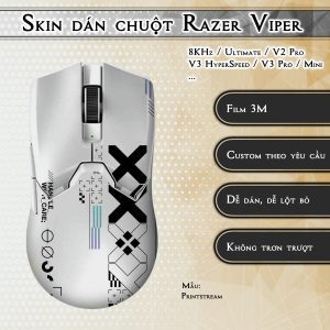 Skin dán chuột Razer Viper mẫu Printstream