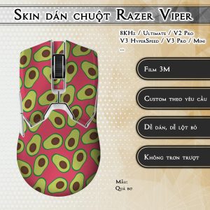 Skin dán chuột Razer Viper mẫu Quả bơ