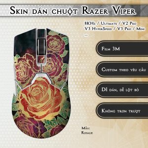 Skin dán chuột Razer Viper mẫu Rosalie