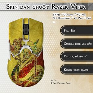 Skin dán chuột Razer Viper mẫu Rồng Phương Đông