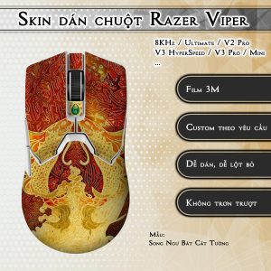 Skin dán chuột Razer Viper mẫu Song Ngư Bát Cát Tường