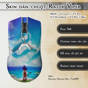 Skin dán chuột Razer Viper mẫu Songoku Dragon Ball 7vnr009