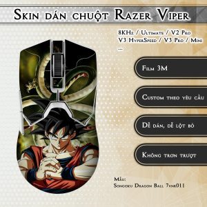 Skin dán chuột Razer Viper mẫu Songoku Dragon Ball 7vnr011