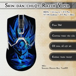 Skin dán chuột Razer Viper mẫu Songoku Dragon Ball 7vnr095