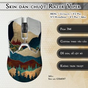 Skin dán chuột Razer Viper mẫu Sơn mài GSM047