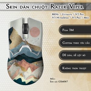 Skin dán chuột Razer Viper mẫu Sơn mài GSM067
