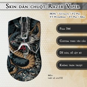 Skin dán chuột Razer Viper mẫu thiết kế atk132