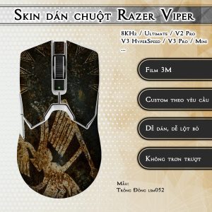 Skin dán chuột Razer Viper mẫu Trống Đồng lsm052