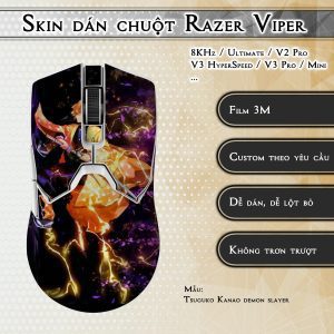 Skin dán chuột Razer Viper mẫu Tsuguko Kanao demon slayer