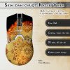 Skin dán chuột Razer Viper mẫu Vàng Mandala Skin dán chuột Razer Viper mẫu Vàng Mandala