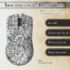Skin dán chuột Razer Viper mẫu X-cross đen trắng Skin dán chuột Razer Viper mẫu X-cross đen trắng