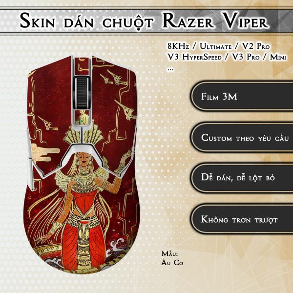 Skin dán chuột Razer Viper mẫu Âu Cơ