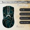 Skin dán chuột Razer Viper mẫu đá xanh ghép viền vàng Skin dán chuột Razer Viper mẫu đá xanh ghép viền vàng