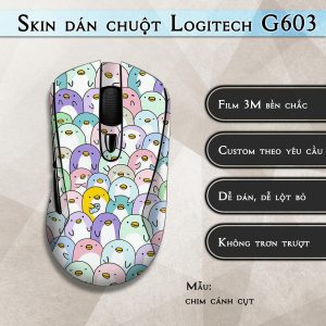 Skin dán chuột Logitech G603 mẫu chim cánh cụt
