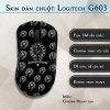 Skin dán chuột Logitech G603 mẫu Chrome Heart đen Skin dán chuột Logitech G603 mẫu Chrome Heart đen