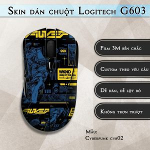 Skin dán chuột Logitech G603 mẫu Cyberpunk cyb02