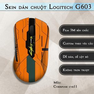 Skin dán chuột Logitech G603 mẫu Cyberpunk cyb11