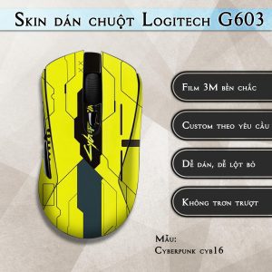 Skin dán chuột Logitech G603 mẫu Cyberpunk cyb16