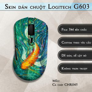 Skin dán chuột Logitech G603 mẫu Cá chép CHR045