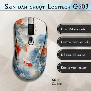 Skin dán chuột Logitech G603 mẫu Cá chép
