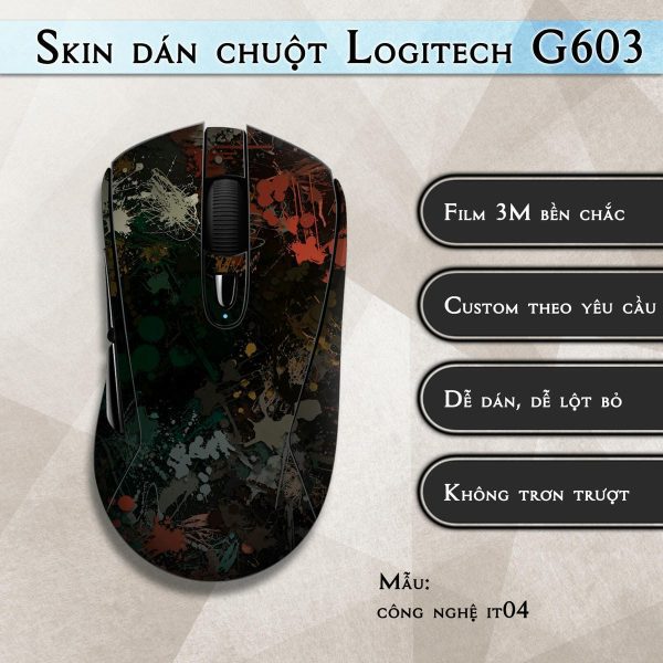 Skin dán chuột Logitech G603 mẫu công nghệ it04