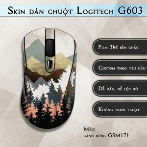 Skin dán chuột Logitech G603 mẫu cảnh rừng GSM171