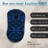 Skin dán chuột Logitech G603 mẫu da rắn xanh dương Skin dán chuột Logitech G603 mẫu da rắn xanh dương